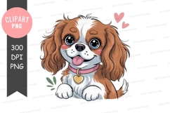 Happy puppy clipart png Product Image 1