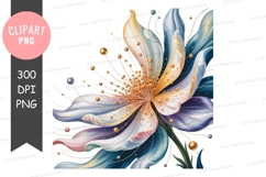 Abstract floral design clipart png Product Image 1