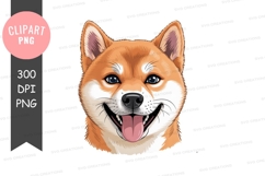 Happy shiba inu clipart png Product Image 1