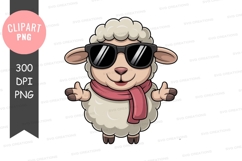 Cool sheep clipart png Product Image 1