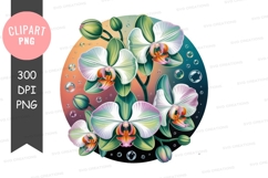 Orchid bouquet with dew drops Product Image 1