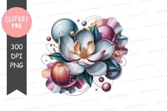 Elegant floral clipart png Product Image 1