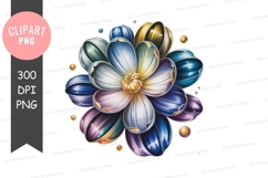 Abstract floral design clipart png Product Image 1