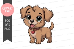 Cute puppy clipart png Product Image 1
