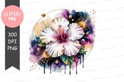 Elegant floral art png Product Image 1