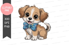 Adorable puppy with bow tie Product Image 1