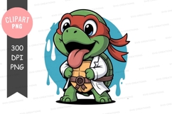 Cartoon turtle clipart png Product Image 1