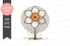 Elegant daffodil illustration png Product Image 1