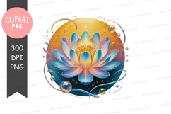 Serene lotus flower in water Product Image 1