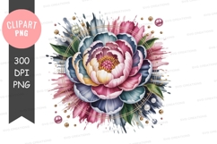 Elegant floral bouquet clipart png Product Image 1