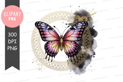 Elegant butterfly clipart png Product Image 1