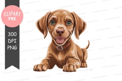 Happy puppy clipart png Product Image 1