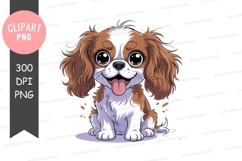 Happy puppy clipart png Product Image 1