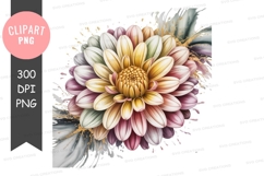 Elegant flower clipart png Product Image 1