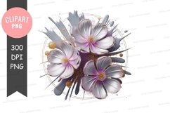 Abstract floral explosion png Product Image 1
