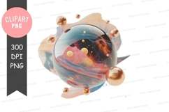 Abstract cosmic sphere Product Image 1