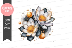 Elegant floral bouquet clipart png Product Image 1