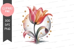 Elegant tulip clipart png Product Image 1