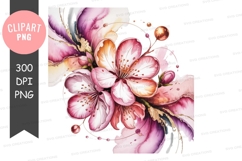 Elegant floral bouquet clipart png Product Image 1