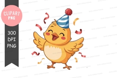 Celebrating chick clipart png Product Image 1