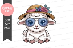 Stylish sheep clipart png Product Image 1
