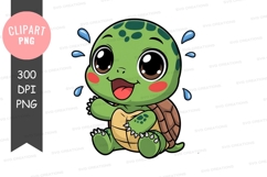 Playful turtle clipart png Product Image 1