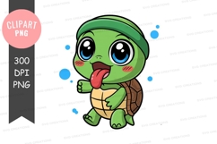Playful turtle clipart png Product Image 1
