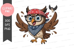 Cool owl clipart png Product Image 1