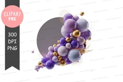 Abstract bubbles clipart png Product Image 1