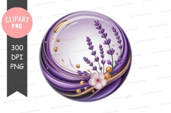 Lavender and cherry blossom in purple potion Product Image 1