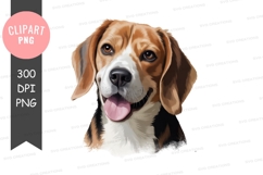 Happy beagle clipart png Product Image 1