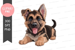 Happy puppy clipart png Product Image 1