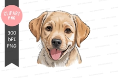 Happy puppy clipart png Product Image 1