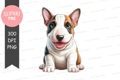 Happy puppy clipart png Product Image 1