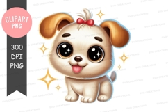 Cute puppy clipart png Product Image 1