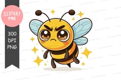 Angry bee clipart png Product Image 1