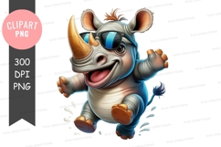 Cool rhino clipart png Product Image 1