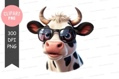 Cool cow clipart png Product Image 1