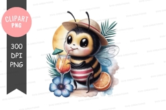 Relaxed bee enjoying a drink Product Image 1