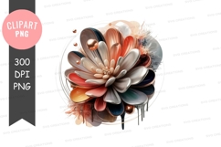 Abstract floral clipart png Product Image 1