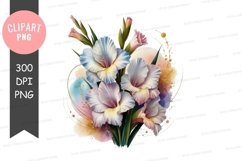 Elegant flower bouquet clipart png Product Image 1
