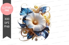 Elegant flower clipart png Product Image 1