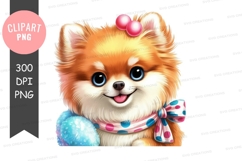 Adorable pomeranian puppy clipart png Product Image 1