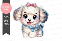 Adorable puppy clipart png Product Image 1