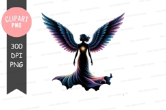 Golden bunny with bow clipart png Product Image 1