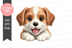 Cute puppy clipart png Product Image 1