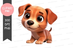 Cute puppy clipart png Product Image 1