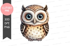 Cute owl clipart png Product Image 1