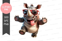 Cool rhino clipart png Product Image 1