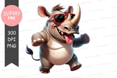 Cool rhino clipart png Product Image 1